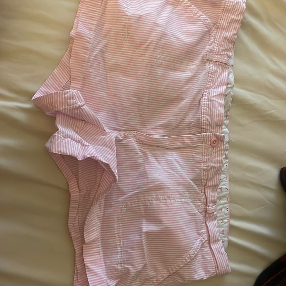 pink low rise shorts